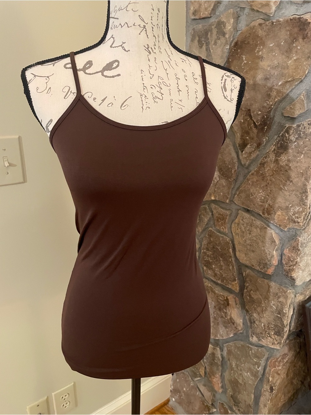 Urban Mangoz Chocolate Brown Seamless Long Cami Layering Tank
